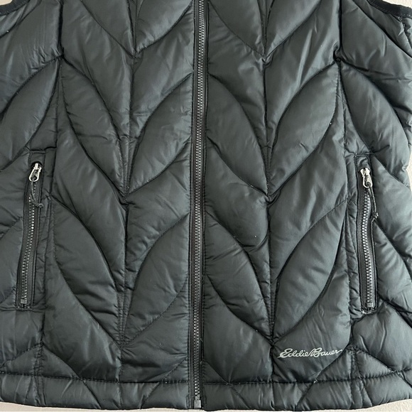 Eddie Bauer Womens Goose Down Quilted Puffer Vest EB700 Black XS - Picture 4 of 12